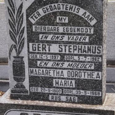 GREEFF Gert Stephanus 1897-1962 &amp; Margaretha Dorothea Maria 1900-1968