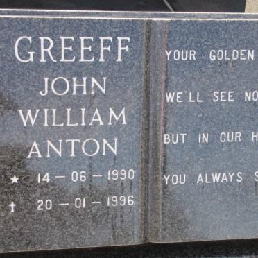 GREEFF John William Anton 1990-1996