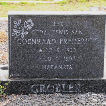 GROBLER Coenraad Frederick 1923-1987