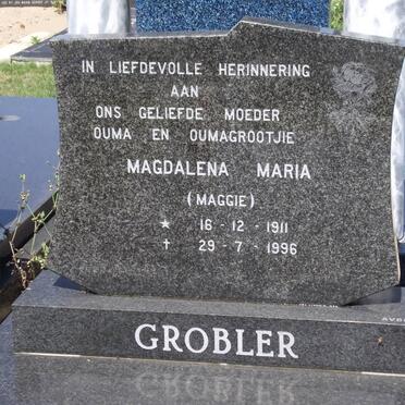 GROBLER Magdalena Maria 1911-1996