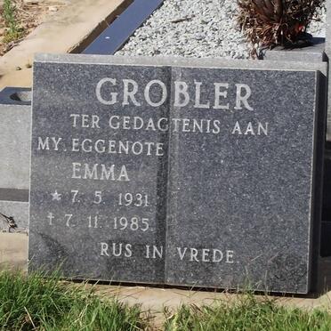 GROBLER Emma 1931-1985