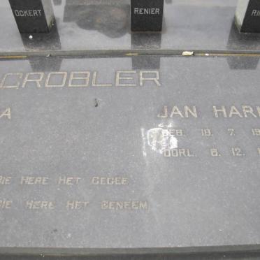 GROBLER Jan Harm 1902-1973 &amp; Aletta Maria 1903-1974