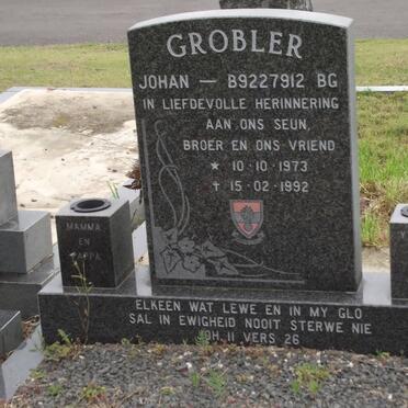GROBLER Johan 1973-1992