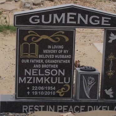 GUMENGE Nelson Mzimkulu 1954-2010