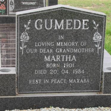 GUMEDE Martha 1901-1984