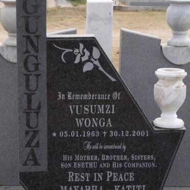 GUNGULUZA Vusumzi Wonga 1963-2001