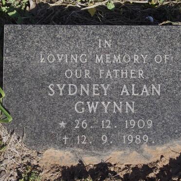 GWYNN Sydney Alan 1909-1989