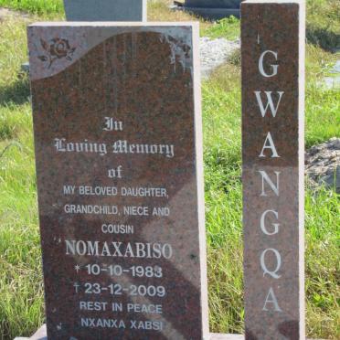 GWANGQA Nomaxabiso 1983-2009