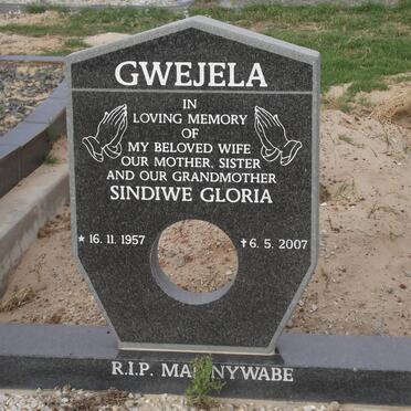 GWEJELA Sindiwe Gloria 1957-2007