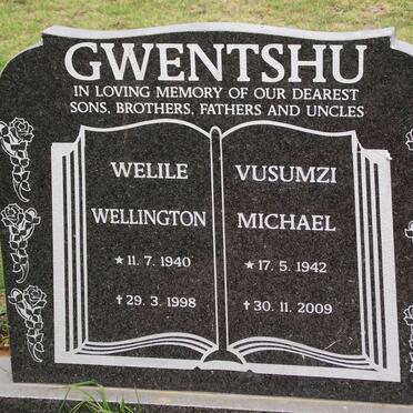 GWENTSHU Welile Wellington 1940-1998 :: GWENTSHU Vusumzi Michael 1942-2009
