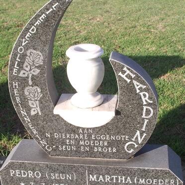 HARDING Pedro 1970-1991 :: HARDING Martha 1952-1994