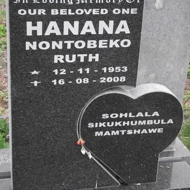 HANANA Nontobeko Ruth 1953-2008