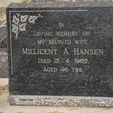 HANSEN Millicent A. -1962
