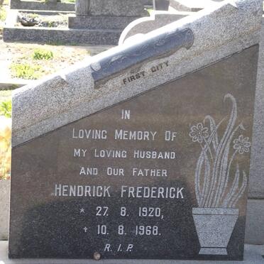 HARDING Hendrick Frederick 1920-1968