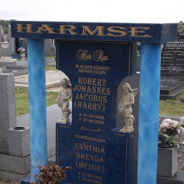HARMSE Robert Johannes Jacobus 1949-2000 &amp; Cynthia Brenda 1958-2004