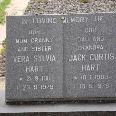 HART Jack Curtis 1909-1976 &amp; Vera Sylvia 1911-1979