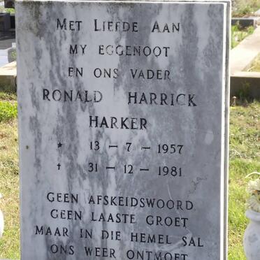 HARKER Ronald Harrick 1957-1981