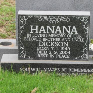 HANANA Dickson 1949-2004