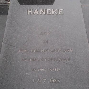 HANCKE Jan 1923-1974