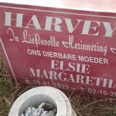 HARVEY Elsie Margaretha 1929-2002