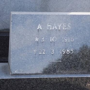 HAYES A. 1916-1985