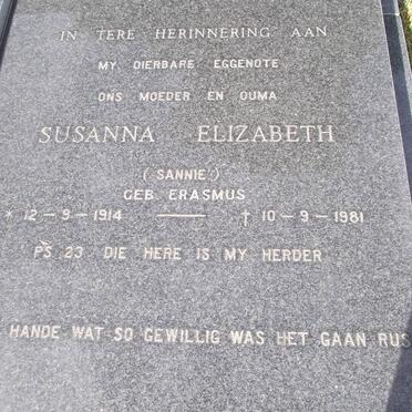 HECHTER Charel David 1912-1983 &amp; Susanna Elizabeth nee Erasmus 1914-1981
