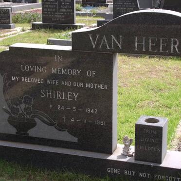 HEERDEN Shirley, van 1942-1981