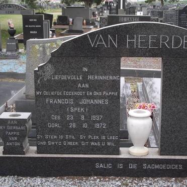 HEERDEN Francois Johannes, van 1937-1972