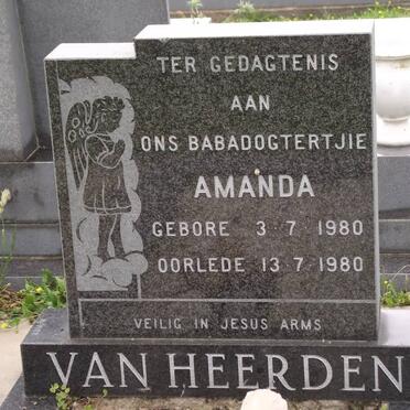 HEERDEN Amanda, van 1980-1980