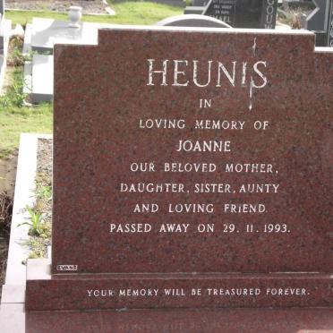 HEUNIS Joanne 1941-1993