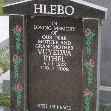 HLEBO Vuyelwa Ethel 1923-2008