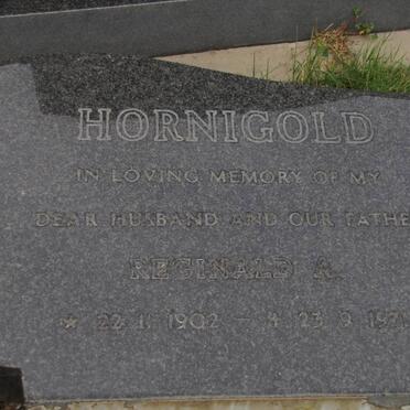 HORNIGOLD Reginald A. 1902-1971