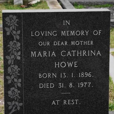 HOWE Maria Cathrina 1896-1977