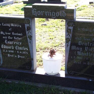 HORNIGOLD Lawrence Edward Charles 1898-1975 &amp; Beatrice May Victoria WHATLEY 1901-1982