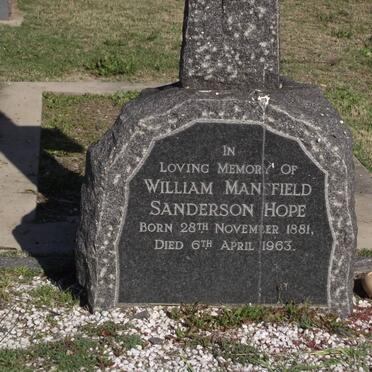 HOPE William Mansfield Sanderson 1881-1963