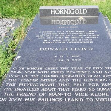 HORNIGOLD Donald Lloyd 1937-2012