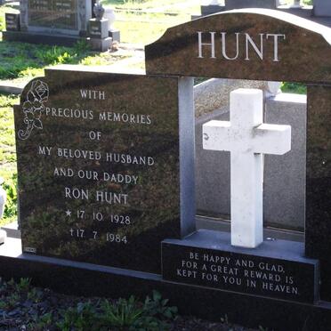HUNT Ron 1928-1984