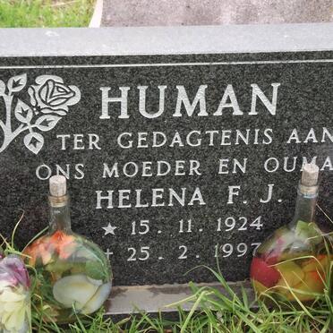 HUMAN Helena F.J. 1924-1997