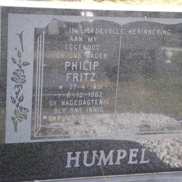 HUMPEL Philip Fritz 1931-1982