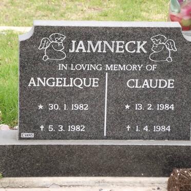 JAMNECK Angelique 1982-1982 :: JAMNECK Claude 1984-1984