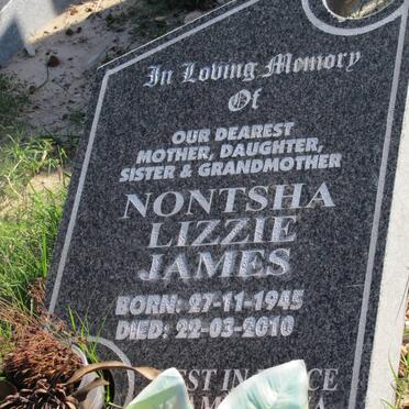 JAMES Nontsha Lizzie 1945-2010