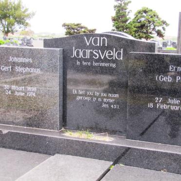 JAARSVELD Johannes Gert Stephanus, van 1898-1974 &amp; Erna PAUW 1904-1982