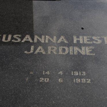 JARDINE Susanna Hester 1913-1992