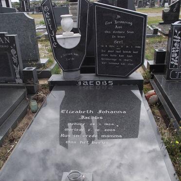 JACOBS Gert 1954-1986 :: JACOBS Elizabeth Johanna 1924-2005