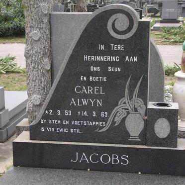 JACOBS Carel Alwyn 1953-1969