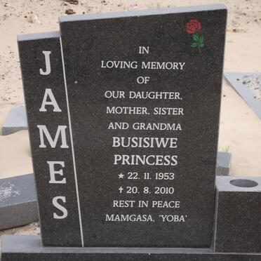 JAMES Busisiwe Princess 1953-2010