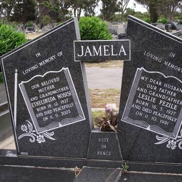 JAMELA Etheldreda Nosisi 1927-2003 &amp; Leslie Fezile 1927-1991