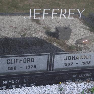 JEFFREY Clifford 1910-1975 &amp; Johanna 1902-1983