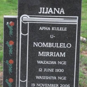 JIJANA Nombulelo Mirriam 1930-2006