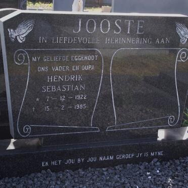 JOOSTE Hendrik Sebastian 1922-1985